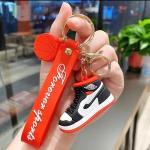 Fashion keychain Silicone HOOK Shoe Mold Cartoon